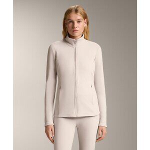 Oysho Womens Jacket S Small Cream Full Zip Stretch Fleece Lined 1628/628 NWT